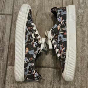 Cariuma x Crooked Collaboration Sneakers Women’s 6.5 / Mens 5 Black Print Street